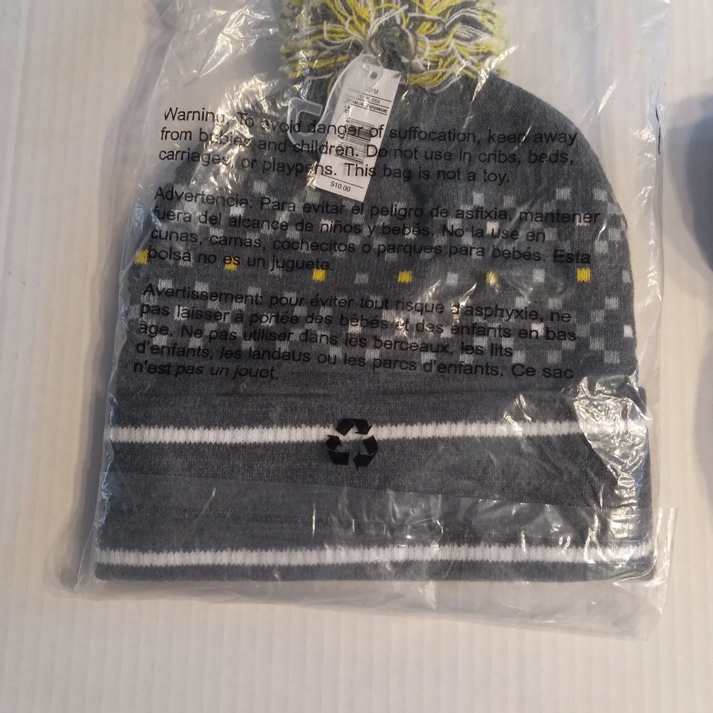 Batman gray & yellow hat with batman applique One Size